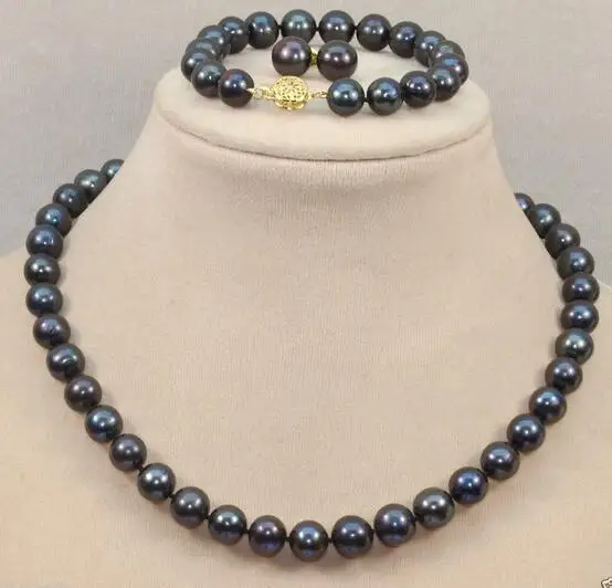 

FREE SHIPPING>>>@@ > Black Rope 20" Handmade Rice-shape White Real Freshwater Pearl Pendant Necklace