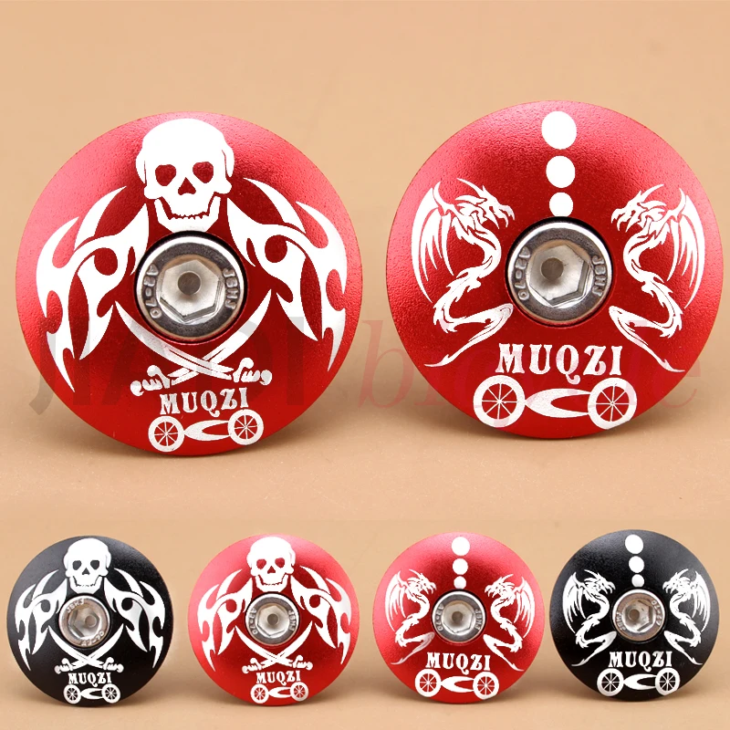 Be In Your Mind Bicycle Headset Cap Aluminium Alloy Mountain Bike Front Fork Stem Top Cap Bowl Cover With Screw For 28.6mm Threadless Shaft And Fork