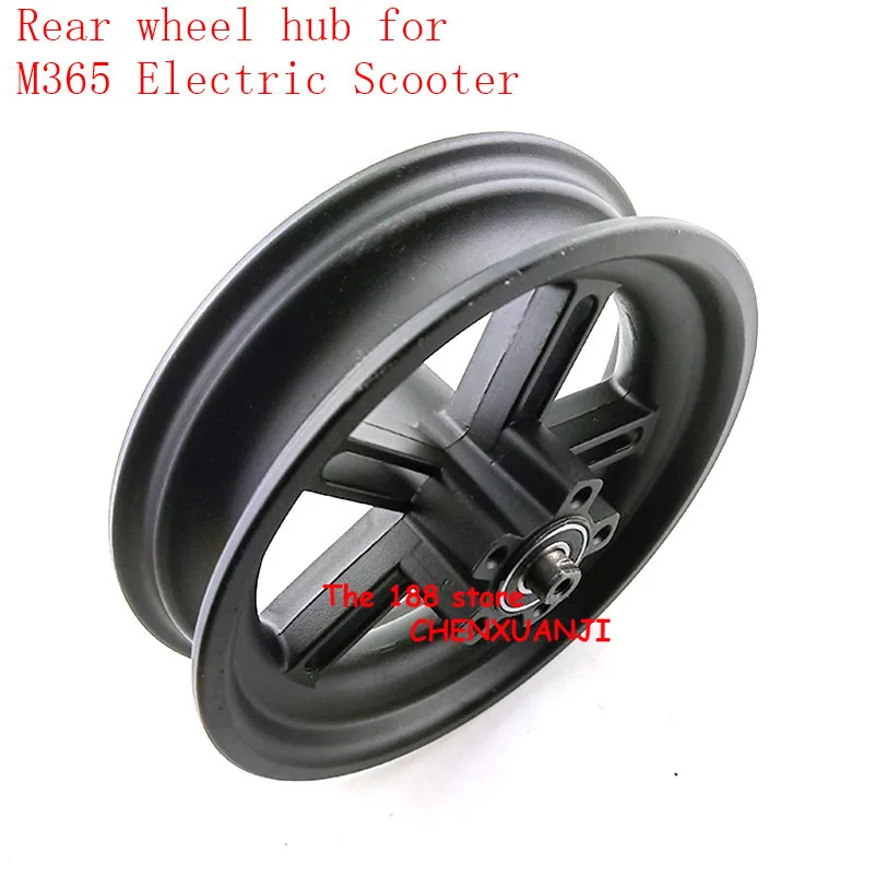 Electric Scooter Wheel Hub Aluminum Rear Wheel Hub with Original Axle for Xiaomi M365 Scooter Parts lightning shipment