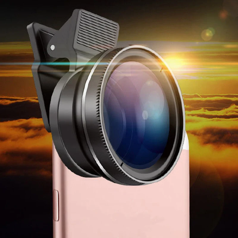 Universal Camera Lens Kit with 0.45X Super Wide Angle Lens+12.5X Macro