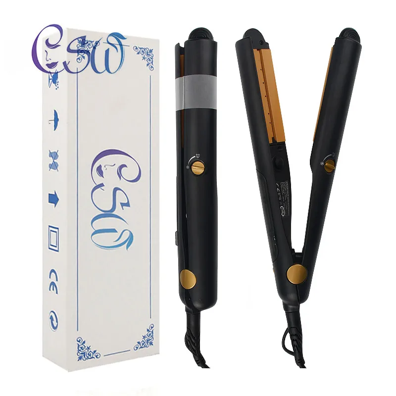 

CSW 40-59W LCD Display Dual-use Hair Straightener Curler 16-20mm Waves Curly Perm Electric Board Clip Straighter Hair Curlers
