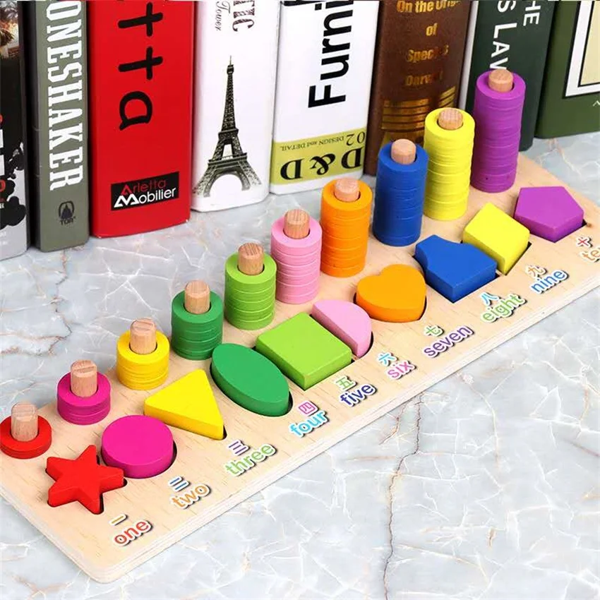 Math/Geometry Shape Pairing Cognitive Counting Board Toys Learning Education Stacking Teaching Aids Wooden Toys Math/Geometry Shape Pairing Cognitive Counting Board Toys Learning Education Stacking Teaching Aids Wooden Toys