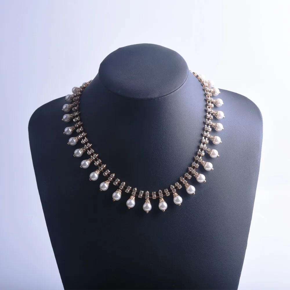 

Simple fashion gold necklace, pearl necklace, party accessories, banquet gift