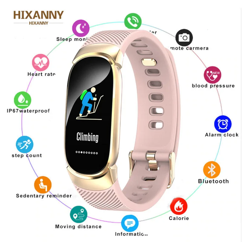 

New Women Smart Watch Sport Pedometer Smartwatch Heart Rate Blood Pressure Oxygen Monitor Fitness Tracker Reloj Pulsera Mujer