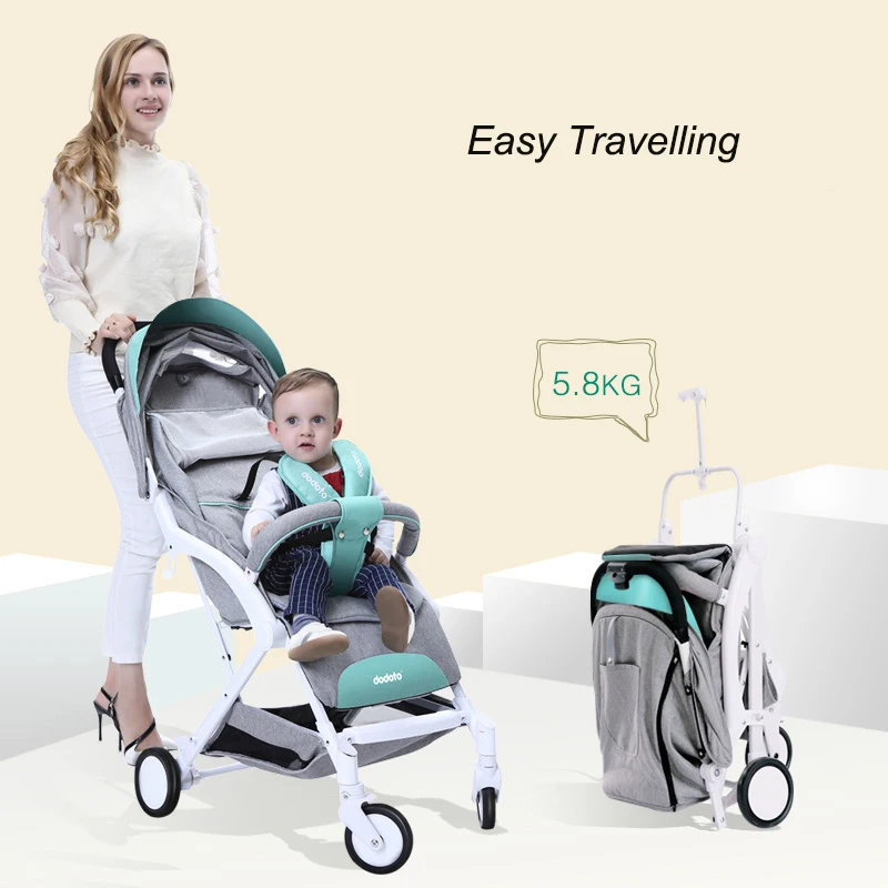 

Baby Stroller Exceed Light Portable Four Wheel Pocket Garden Car One Key Closed Can Lie Can Sit Can Boarding Baby Strollers