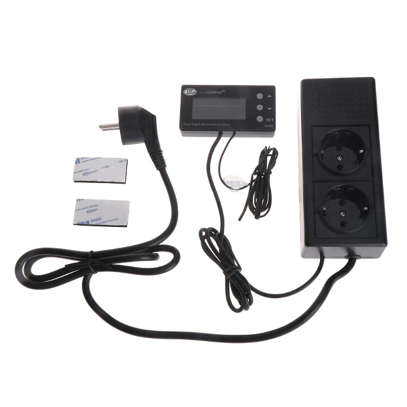 

LCD Reptile Digital Repile Thermostat Temperature Control Heat Cool US EU Plug #Aug.26