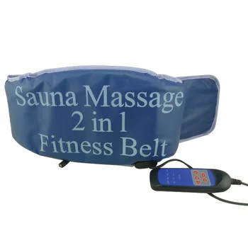 

2 In 1 Gym Fitness Waist Belt Slimming Fat Burner Body Abdominal Muscle Exerciser Sauna Heating Vibrate Massager Belts JLRD 2018