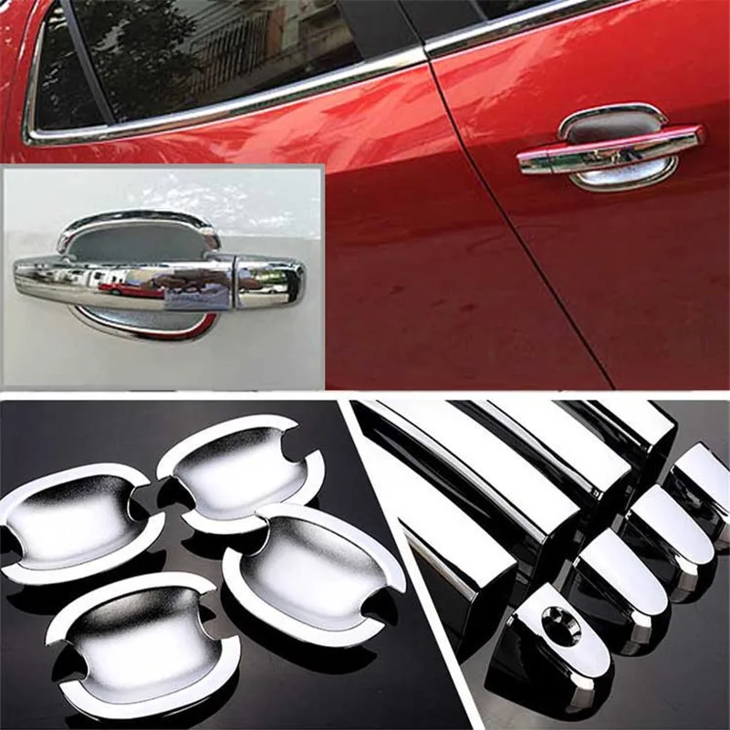 

Non-Rusty Chrome Door Handle Bowl Cover Cup Overlay Trim For Buick Encore