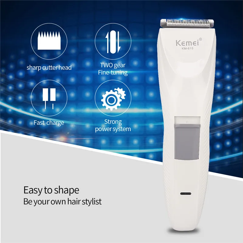 

Fast Charge Hair Trimmer Beard and Mustache Trimmer for Men with Sharp Cutter Head Adjustable Limit Combs Barber Styling Tool