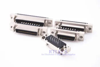 

5 pcs Female MDR Servo driver SCSI Connector HPCN Slot Type 14 20 26 36 50 pin Socket 180 Degree Vertical Through Holes pcb