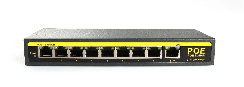 bilder für Cctv camera9-port 10/100 mbps poe-switch 100 mt abstand dc48v oder dc 52 v 2.3a leistung ieee 802.3af bilder für Cctv camera9-port 10/100 mbps poe-switch 100 mt abstand dc48v oder dc 52 v 2.3a leistung ieee 802.3af