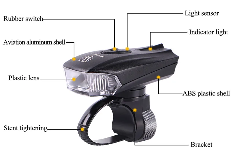 Best WHEEL UP 2019 LED USB Rechargeable Bike Light Front Bicycle Head-lights Waterproof MTB Road Cycling Flash-light Touch Night Safe 4 Best WHEEL UP 2019 LED USB Rechargeable Bike Light Front Bicycle Head-lights Waterproof MTB Road Cycling Flash-light Touch Night Safe 4