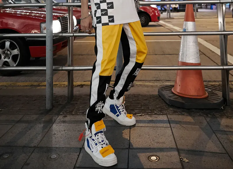 Color Block Patchwork Harem Pants 5