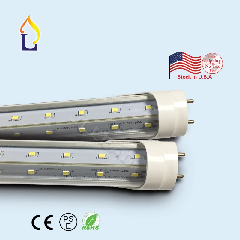 

15pcs/lot T8 led V shape tube light SMD2835 4ft/5ft/6ft/8ft high brightness AC85-265V LED Tube Bulbs Lights stock in USA