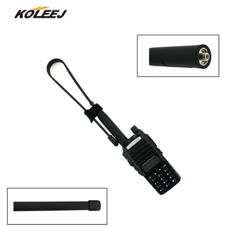 KOLEEJ SMA Female разъем двухдиапазонный 144/430 МГц Складная углеродистая сталь
