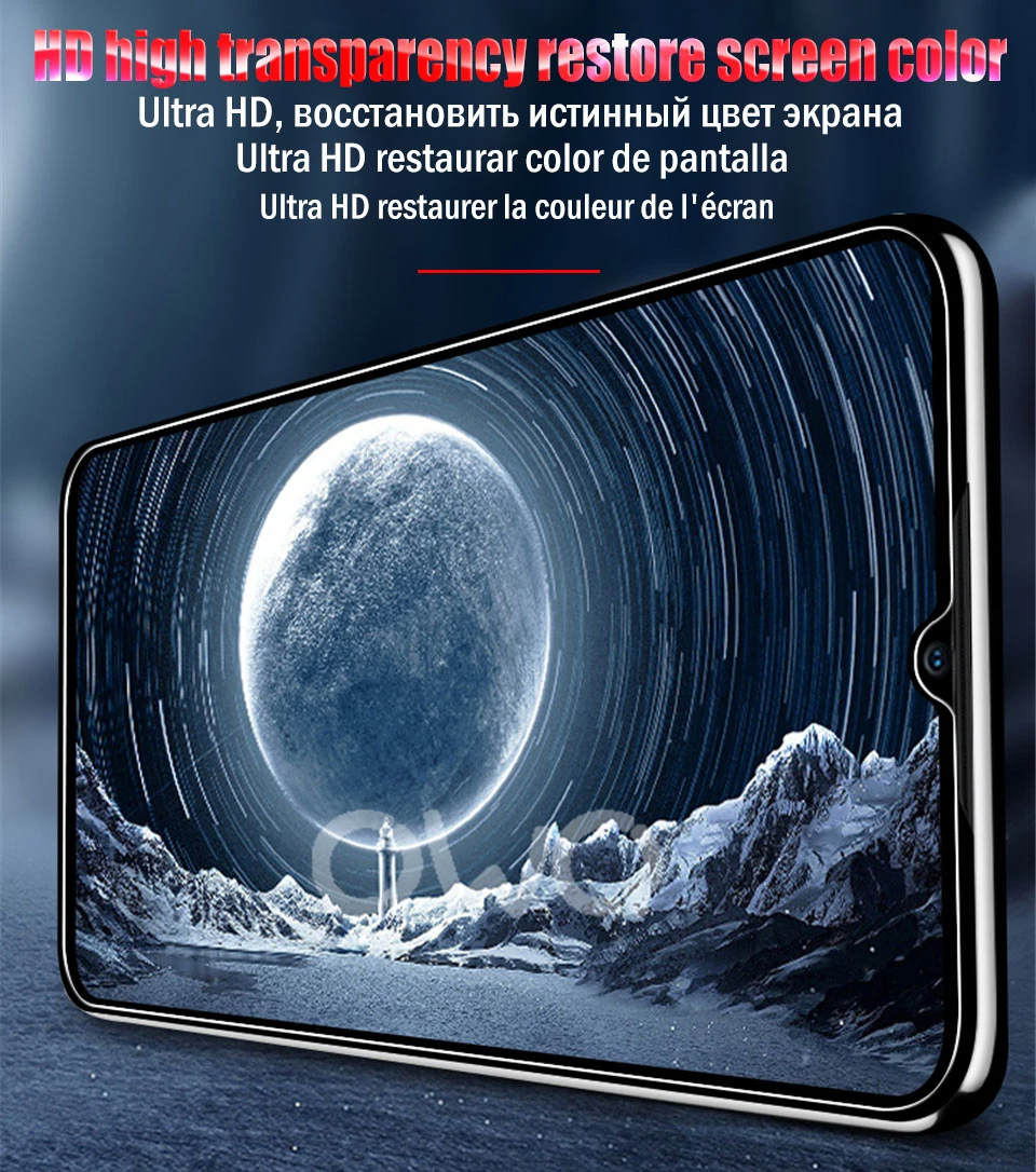 Закаленное стекло пленка для samsung Galaxy A50 S10 S8 plus S9 plus note 9 8 20D полный закругленный протектор экрана для samsung S10E S7 Edg