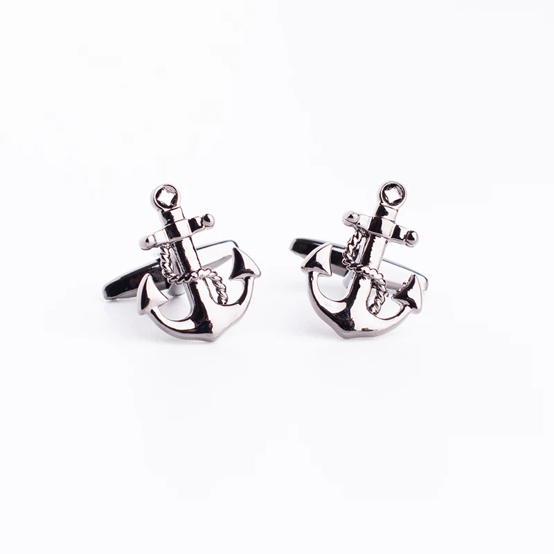 

Unique cufflinks anchor men shirts french cuffs for men metal cufflinks set for sale