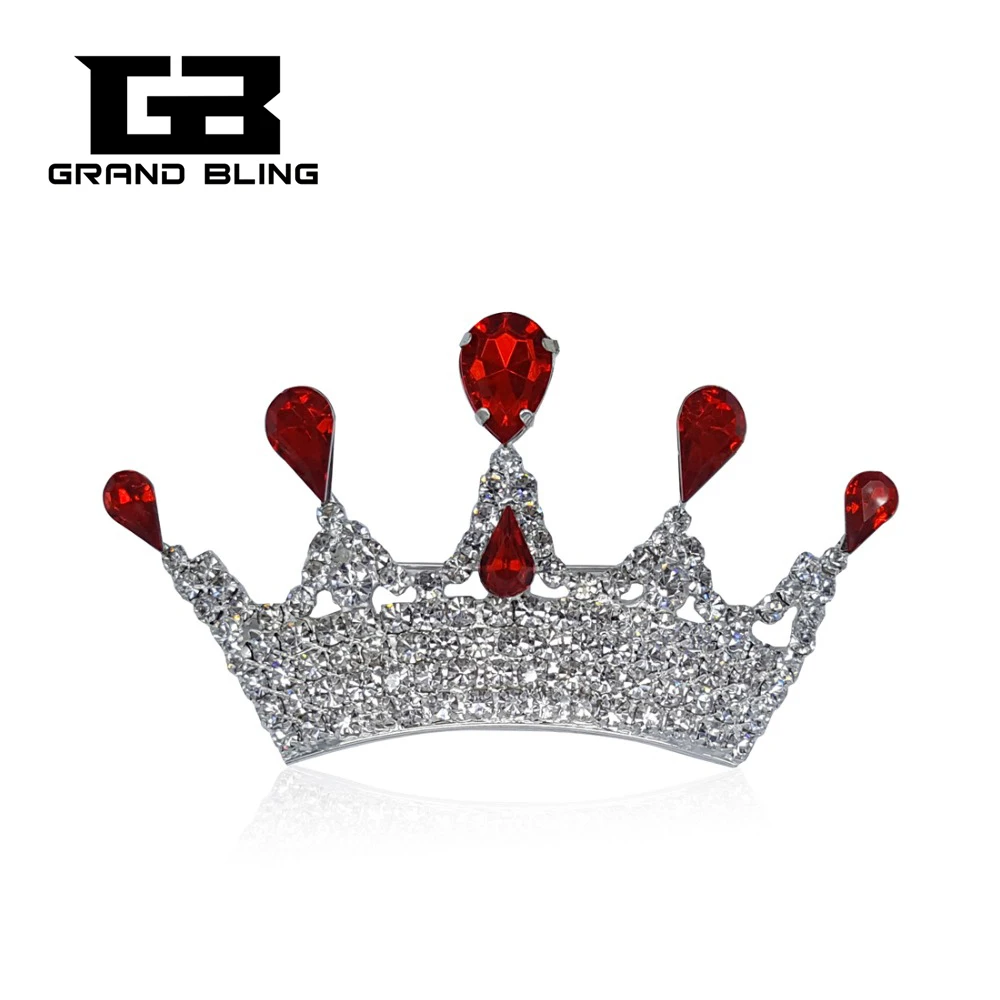 Новый модный красивый со стразами Корона булавка для леди королева|crown pins|rhinestone