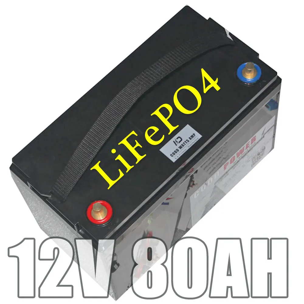 12 8 V 80AH LiFePo4 литий железо фосфат аккумулятор обслуживание 800W BMS для авто
