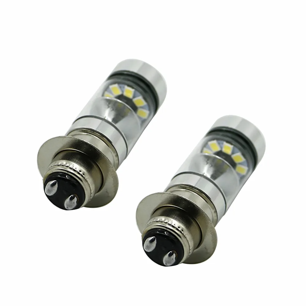 Pair Of H6 LED Headlight Bulbs – 8000K Ice Blue, For Yamaha ATV, UTV, Motorcycle