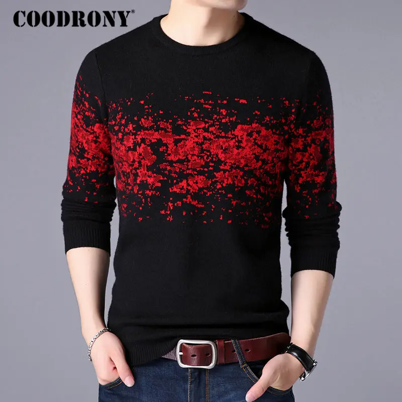 

COODRONY Sweater Men Casual O-Neck Pullover Men Clothes 2018 Autumn Winter New Arrival Top Sost Warm Mens Cashmere Sweaters 8257