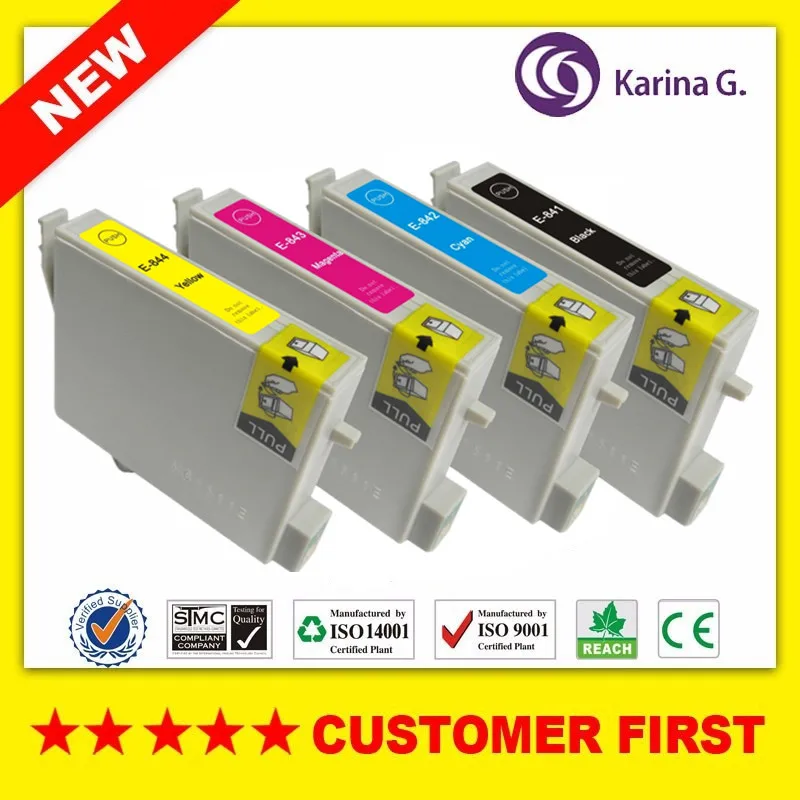 Совместимость с чернильным картриджем Epson T0841 T0841-T0844 подходит для Stylus Photo 20 и т. д. |