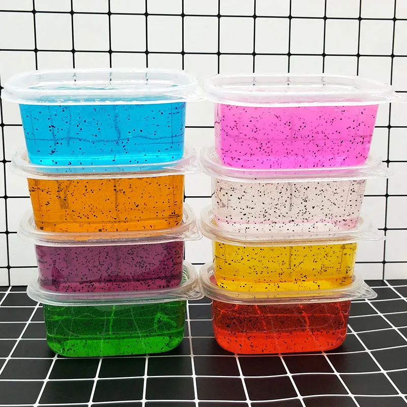 

Jam foaming glue slime Slime playing mud crystal mud decompression toy foam beads for slime