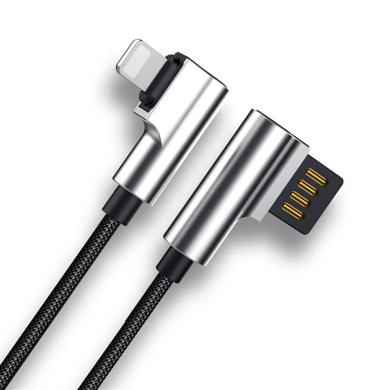 

Double elbow game data line Apple XR zinc alloy charging line mobile phone fast charging line