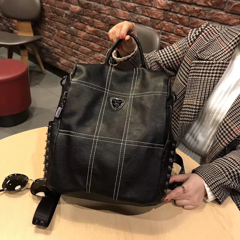 2018 New Female Backpack Genuine Leather Women Backpacks Fashion Travel Backpack Bags mochila feminina 2018 New Female Backpack Genuine Leather Women Backpacks Fashion Travel Backpack Bags mochila feminina