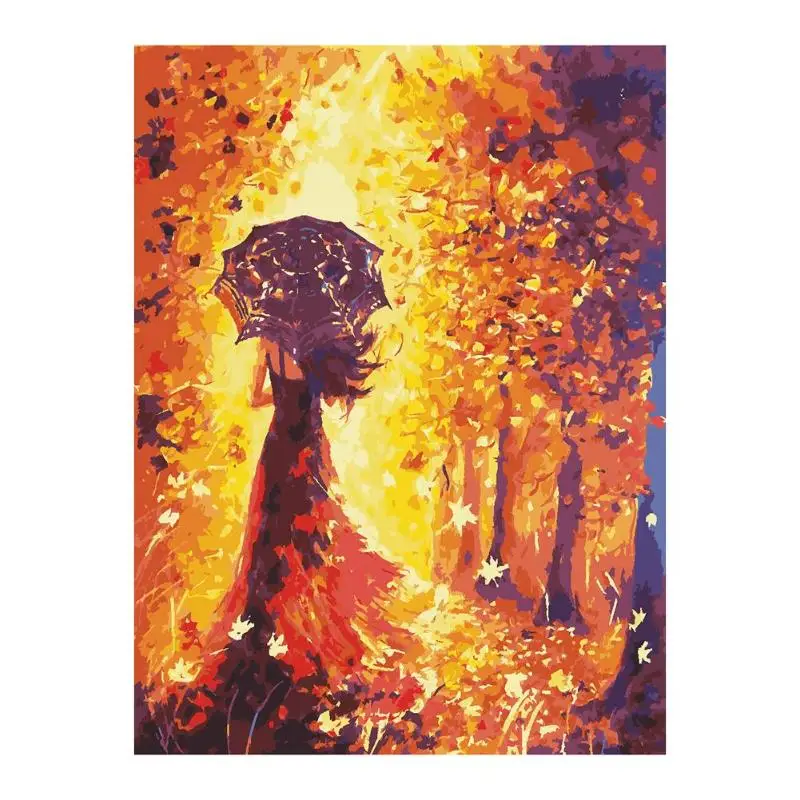 

Beautiful Women Autumn Landscape DIY Painting Coloring By Numbers Gift