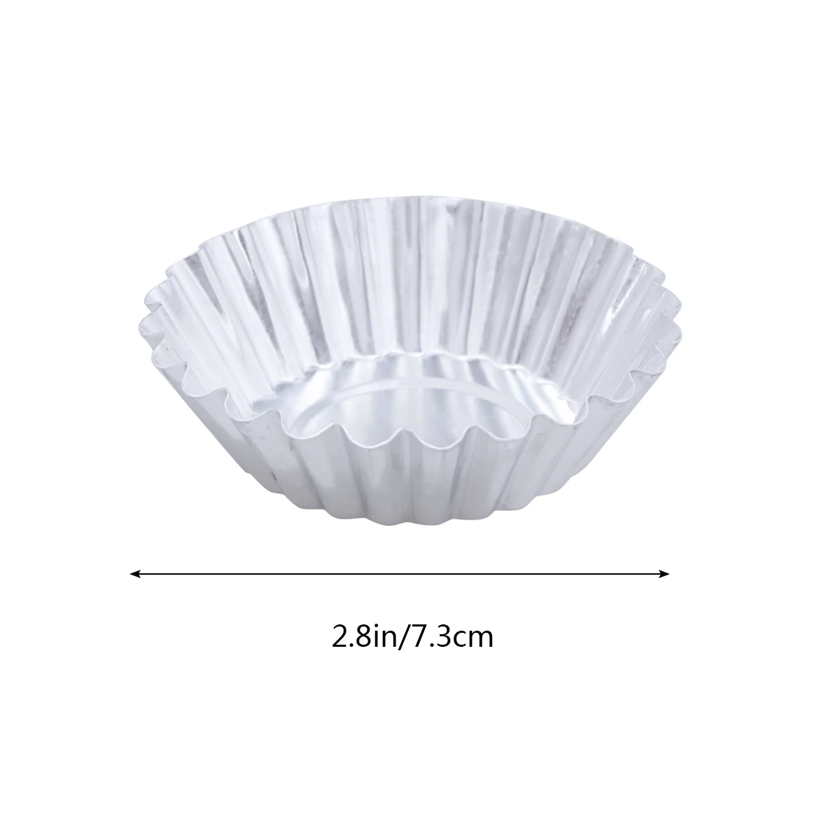 10 шт. антипригарная гофрированная форма из алюминиевого сплава для яиц форма цветка Многоразовые кексы и форма для выпекания кекса зубные сковородки