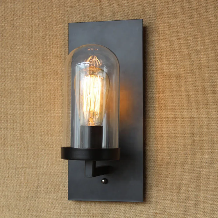 Antique Matte Black Lantern Outdoor Wall lamp Sconce 10
