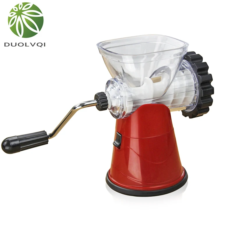 

Duolvqi Mannual Meat Grinder Multifunctional Beef mutton mincer slicer Stainless steel Meat Machine Mini kitchen tools