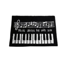 Классический фортепиано клавиатура коврик с крючками для рук гостиная двери коврики ковер, вышитый крыльцо дверной коврик пол Karpet спальни ковры подарок