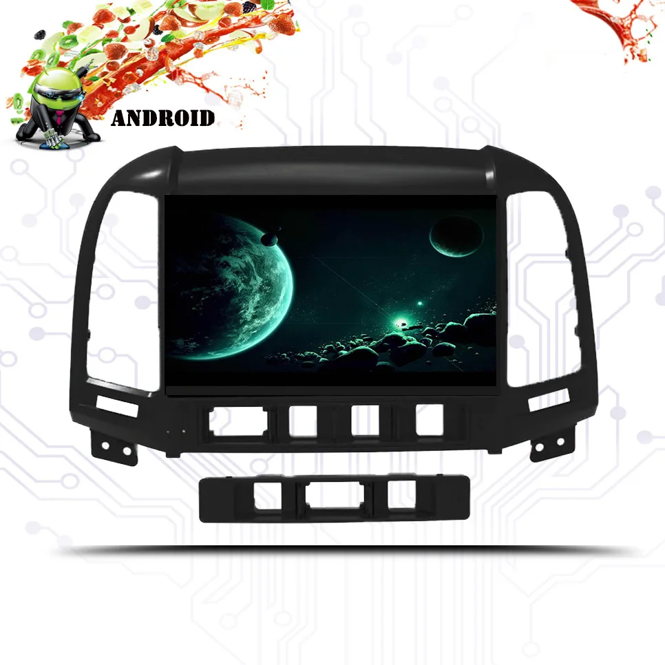 GPS Navigation System Android 9.1 Car DVD For Hyundai Santa Fe 3/4holes 2006-2012 Car Radio RDS 4G WIFI Map swc Bluetooth Screen GPS Navigation System Android 9.1 Car DVD For Hyundai Santa Fe 3/4holes 2006-2012 Car Radio RDS 4G WIFI Map swc Bluetooth Screen