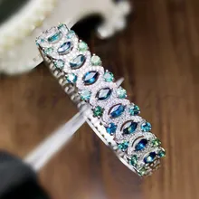 Натуральным Сапфировый Браслет 0.25ct* 9 шт. 0.15ct 20pcs драгоценный камень 925 серебро для женщин или мужчин# BR16072906YH