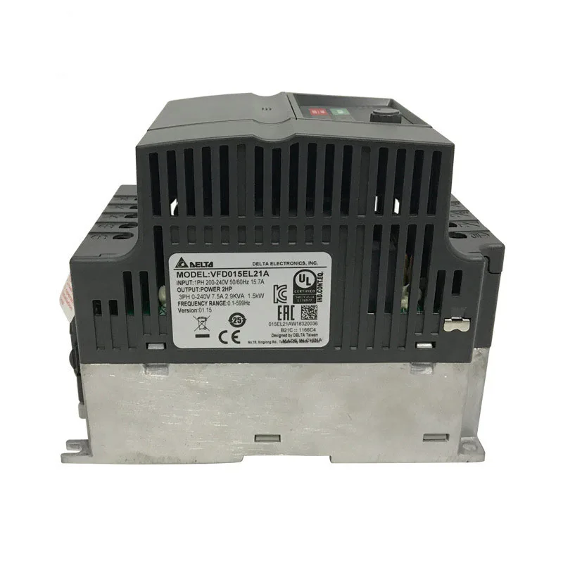 Компактный инвертор Delta VFD015EL21A Электрический Инвертор небольшой