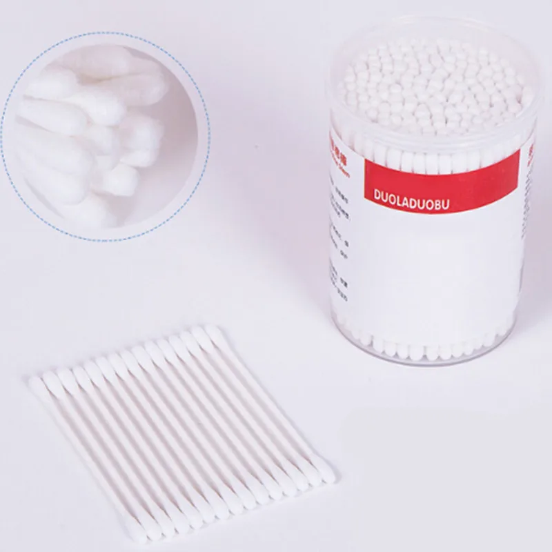 US-50pcs//BOX Disposable medical alcohol cotton stick disinfection cotton Q-tips