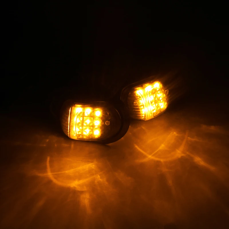 1 пара мотоциклетных поворотов светильник 12 V/9LED Сигналы поворота мигает индикатор