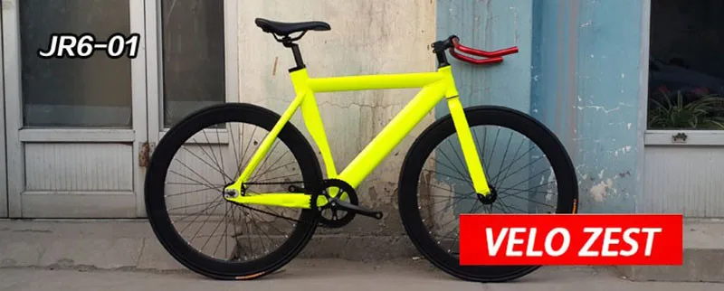 Excellent Fixed Gear Bike 54cm single speed bike Smooth Welding frame DIY color Aluminum alloy Customize Track Bicycle 700C wheel 3