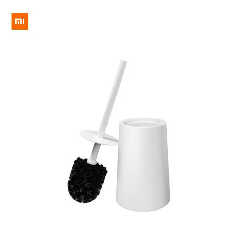 Xiaomi Qualitell TPR туалетные щетки и держатель Очиститель Набор силикагель напольная ванная комната чистящий инструмент - Цвет: Белый