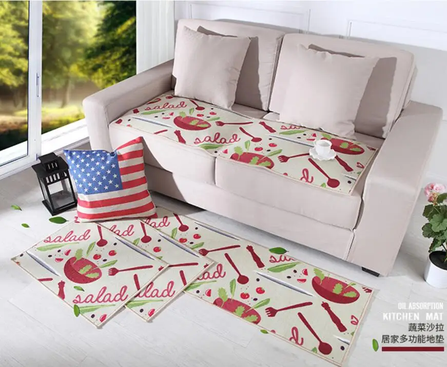 2 шт./компл. коврики для ванной коврик ног в гостиную кухонные Противоскользящие