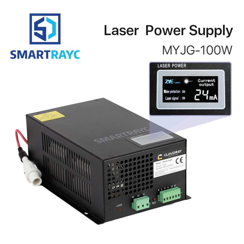 

Smartrayc 80-100W CO2 Laser Power Supply for CO2 Laser Engraving Cutting Machine MYJG-100 LED