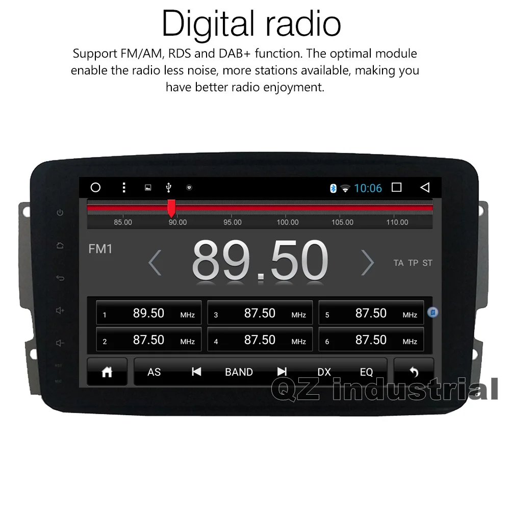 Excellent QZ industrial 9" Android 8.1 T3 for Mercedes-Benz W209 W203 W168 ML W163 W463 Viano W639 Vito With GPS 3G 4G Wifi BT Navi Radio 2 Excellent QZ industrial 9" Android 8.1 T3 for Mercedes-Benz W209 W203 W168 ML W163 W463 Viano W639 Vito With GPS 3G 4G Wifi BT Navi Radio 2