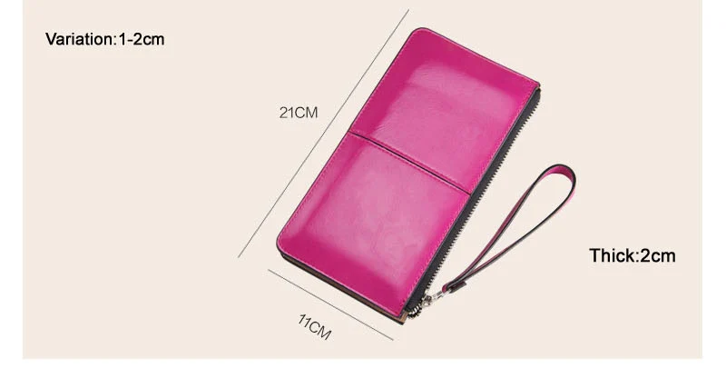 Женский кошелек-клатч из натуральной кожи на молнии от известного бренда, Женский кошелек конфетного цвета с защитой от взлома, Дамская многофункциональная сумка для телефона