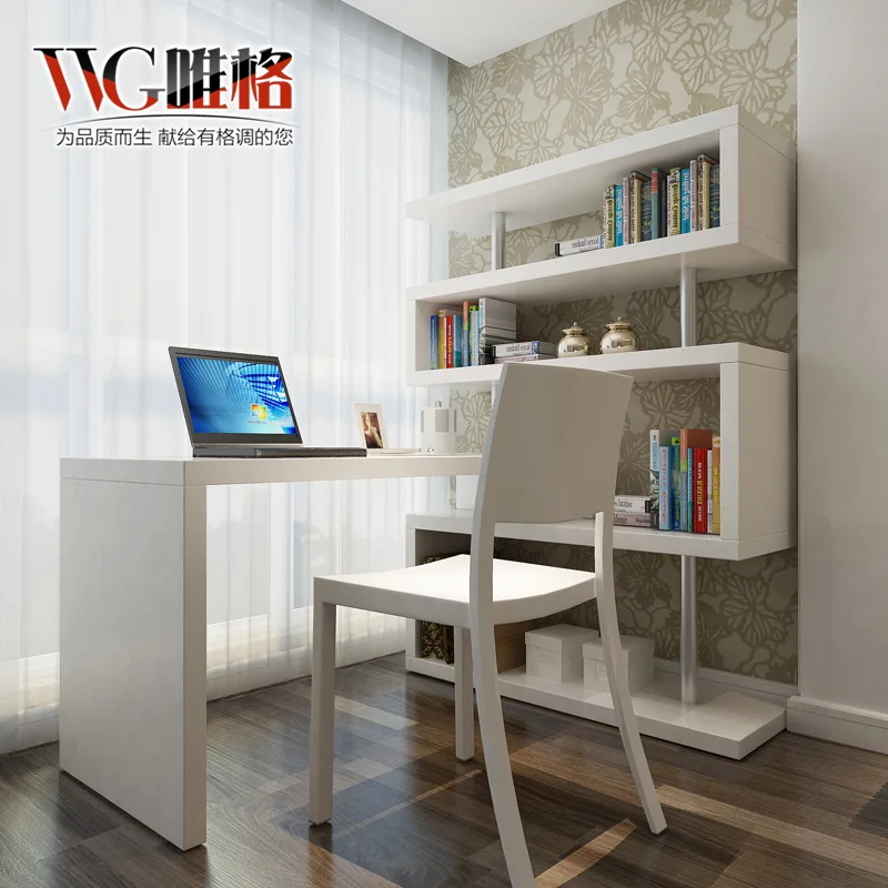 Pianoforte vernice rotante combinazione libreria scrivania angolo  minimalista home computer da tavolo di studio|computer server  table|computer table desktopcomputer laptop table - AliExpress