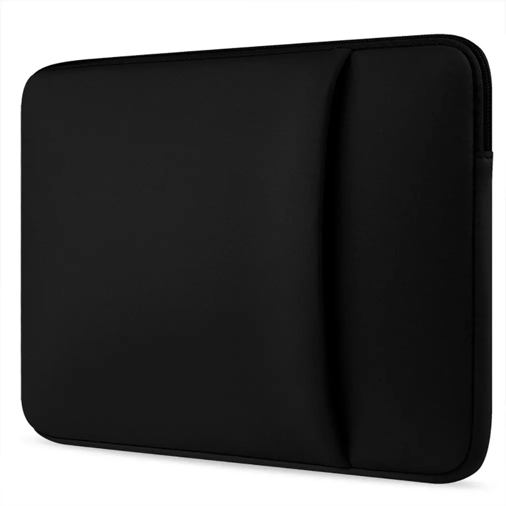 Матовый чехол для ноутбука, сумка для ноутбука, карманный защитный чехол для Macbook Air, чехол для ноутбука - Цвет: black