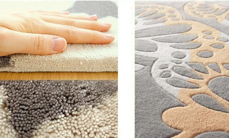 Европейская мода черный и белый ковер, гостиная спальня шотландская клетка ковер, акриловые ковры