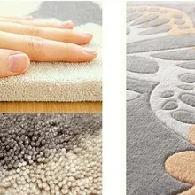 Европейская мода черный и белый ковер, гостиная спальня шотландская клетка ковер, акриловые ковры