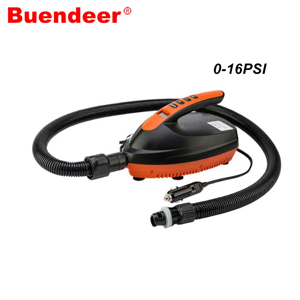 Портативный электрический воздушный насос Buendeer 16PSI SUP надувная лодка